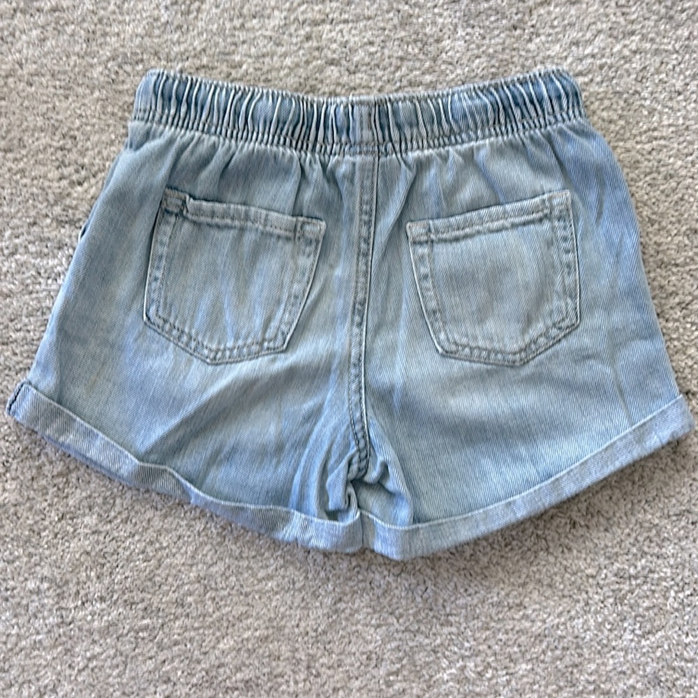 Girls Cat & Jack Light Blue Jean Shorts - Picture 5 of 5